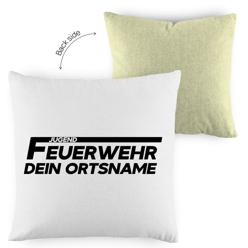 Kopfkissen zweifarbig - Jugendfeuerwehr [Personalisierbar]