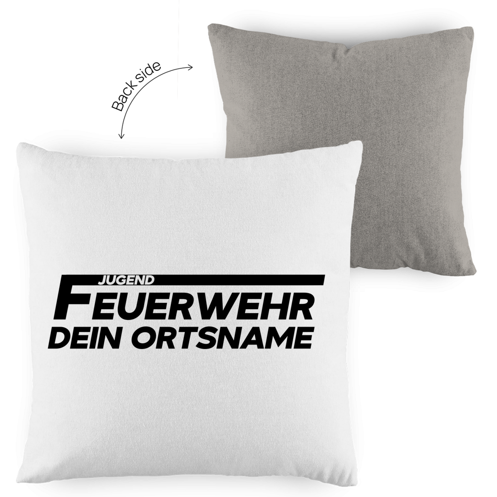 Kopfkissen zweifarbig - Jugendfeuerwehr [Personalisierbar]