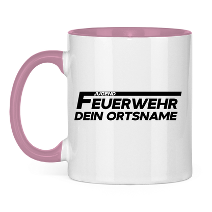 Tasse zweifarbig - Jugendfeuerwehr [Personalisierbar]