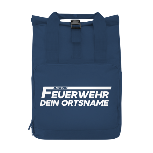 Rucksack mit Seitentasche - Jugendfeuerwehr [Personalisierbar]