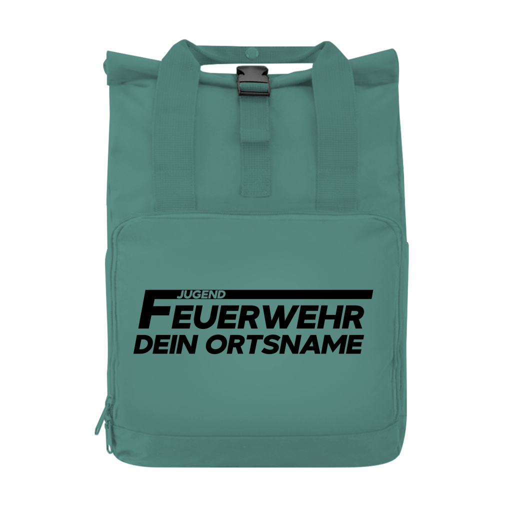 Rucksack mit Seitentasche - Jugendfeuerwehr [Personalisierbar]