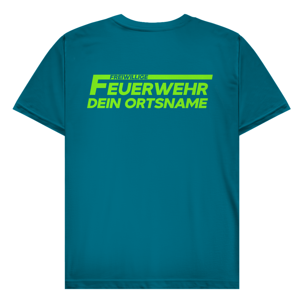 Herren T-Shirt - Freiwillige Feuerwehr Grün [Personalisierbar]