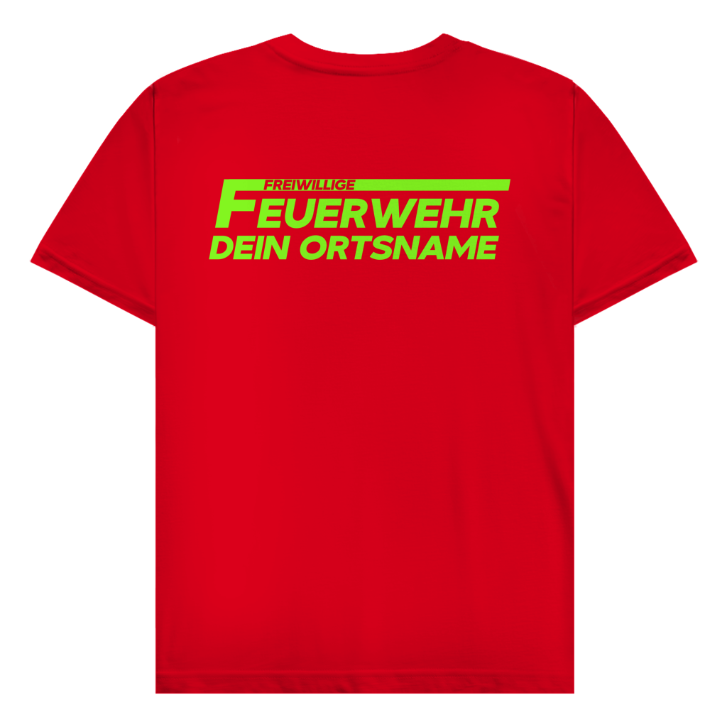 Herren T-Shirt - Freiwillige Feuerwehr Grün [Personalisierbar]