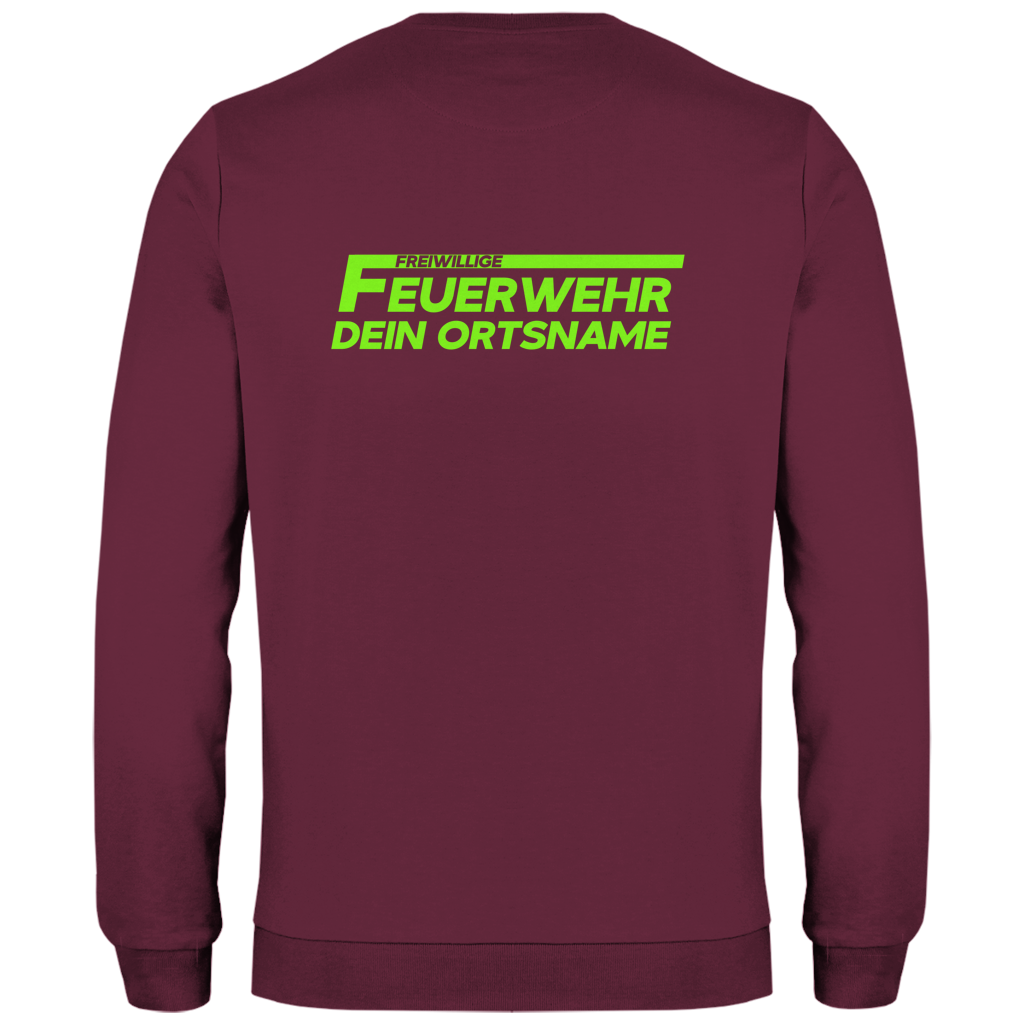 Herren Sweatshirt - Freiwillige Feuerwehr Grün [Personalisierbar]