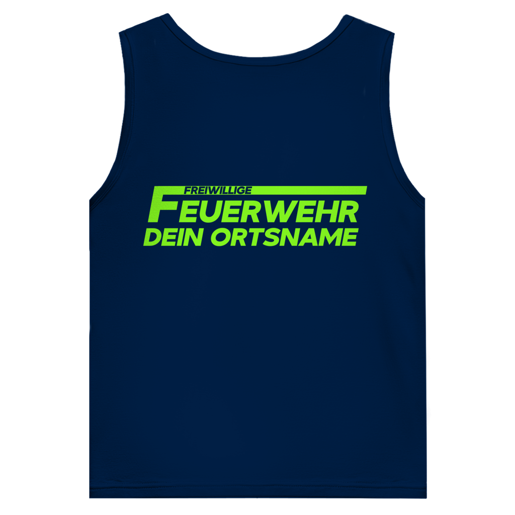 Herren Tank Top - Freiwillige Feuerwehr Grün [Personalisierbar]