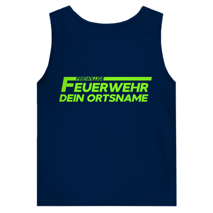 Herren Tank Top - Freiwillige Feuerwehr Grün [Personalisierbar]