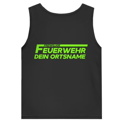 Herren Tank Top - Freiwillige Feuerwehr Grün [Personalisierbar]