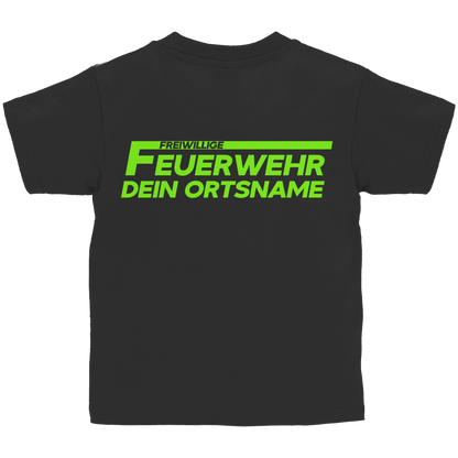 Kinder T-Shirt - Freiwillige Feuerwehr Grün [Personalisierbar]