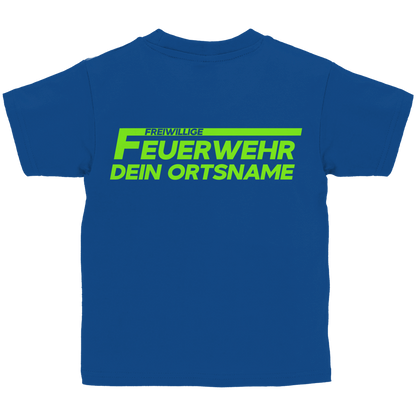 Kinder T-Shirt - Freiwillige Feuerwehr Grün [Personalisierbar]