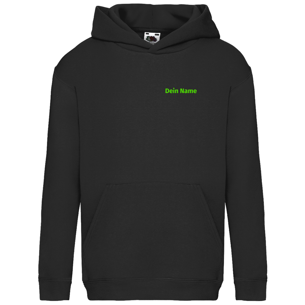 Kinder Hoodie - Freiwillige Feuerwehr Grün [Personalisierbar]