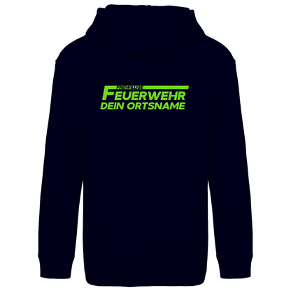 Kinder Hoodie - Freiwillige Feuerwehr Grün [Personalisierbar]