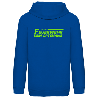 Kinder Hoodie - Freiwillige Feuerwehr Grün [Personalisierbar]