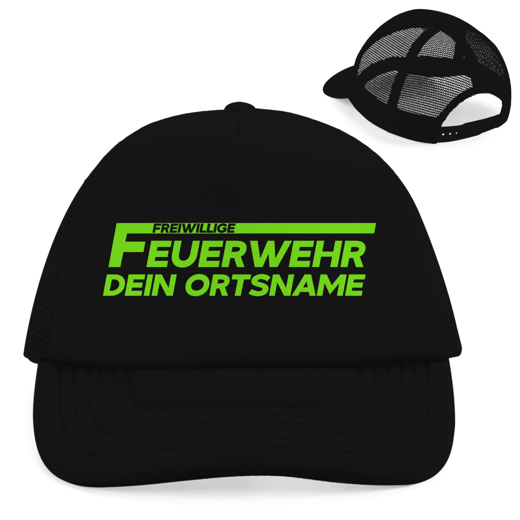 Retro Trucker Cap - Freiwillige Feuerwehr Grün [Personalisierbar]