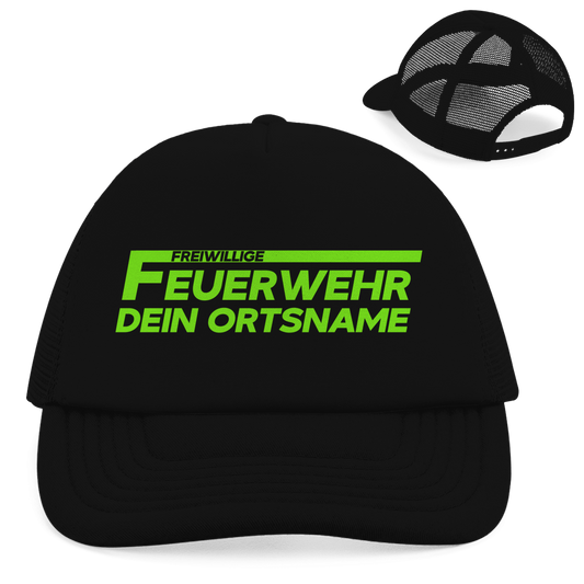 Retro Trucker Cap - Freiwillige Feuerwehr Grün [Personalisierbar]