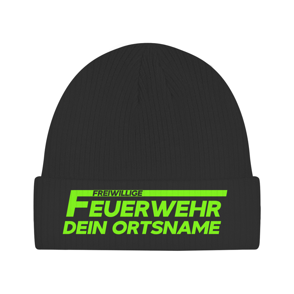 Beanie - Freiwillige Feuerwehr Grün [Personalisierbar]