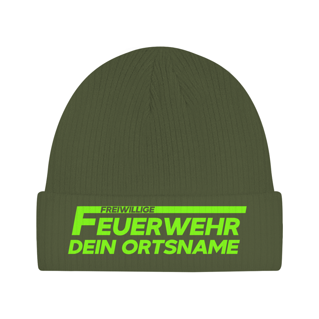 Beanie - Freiwillige Feuerwehr Grün [Personalisierbar]