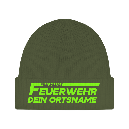 Beanie - Freiwillige Feuerwehr Grün [Personalisierbar]