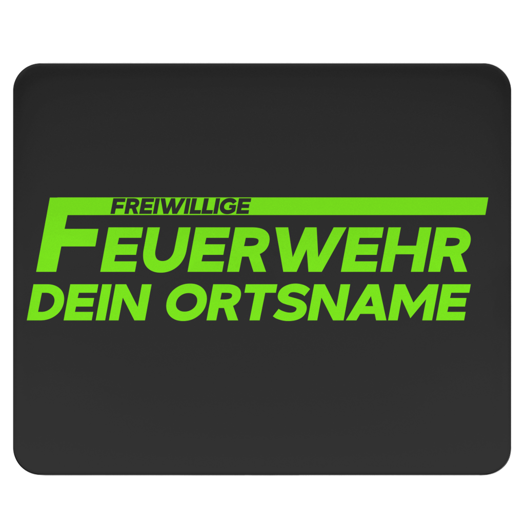 Mousepad - Freiwillige Feuerwehr Grün [Personalisierbar]