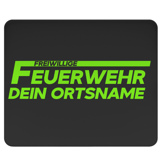 Mousepad - Freiwillige Feuerwehr Grün [Personalisierbar]
