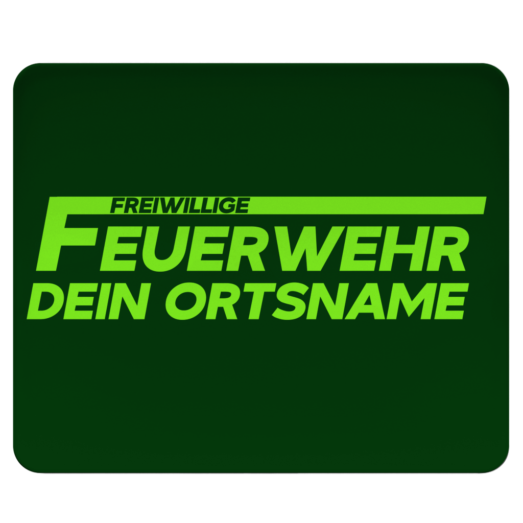 Mousepad - Freiwillige Feuerwehr Grün [Personalisierbar]