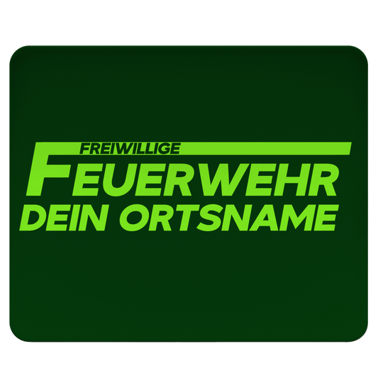 Mousepad - Freiwillige Feuerwehr Grün [Personalisierbar]