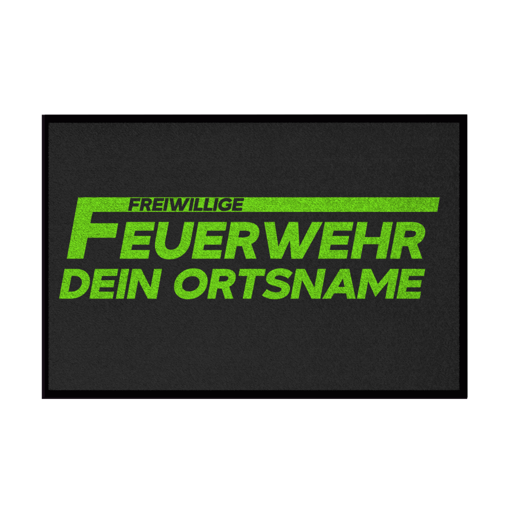 Fußmatte - Freiwillige Feuerwehr Grün [Personalisierbar]