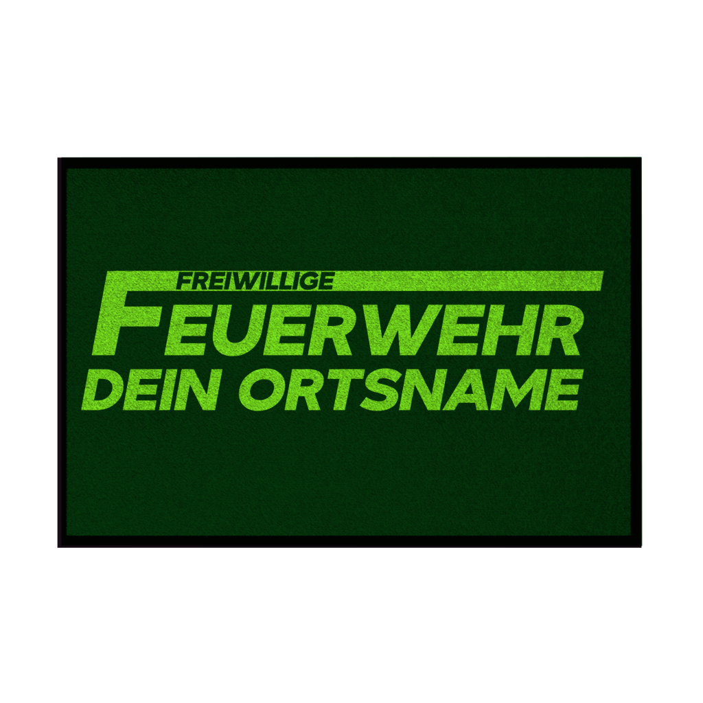 Fußmatte - Freiwillige Feuerwehr Grün [Personalisierbar]
