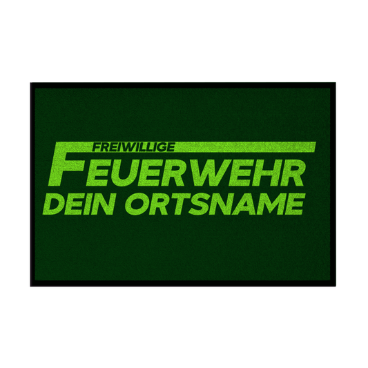 Fußmatte - Freiwillige Feuerwehr Grün [Personalisierbar]