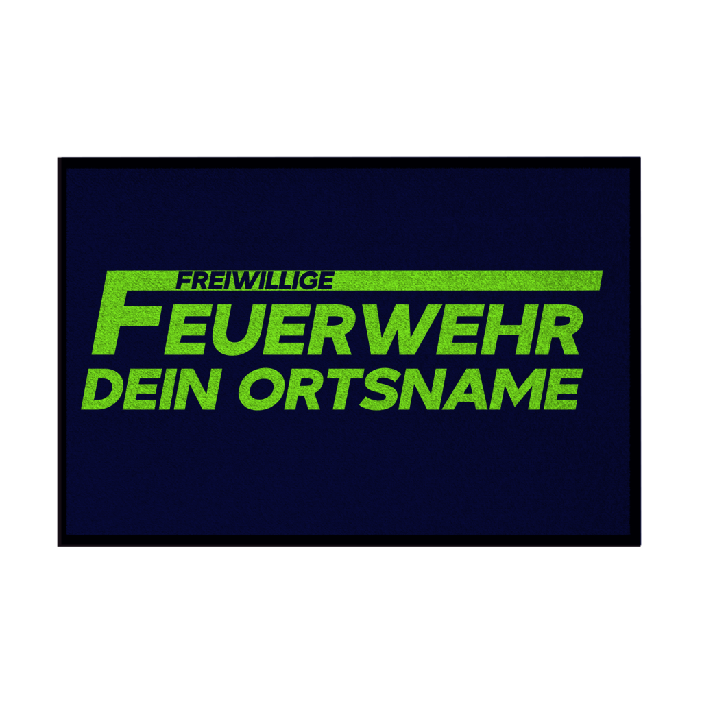 Fußmatte - Freiwillige Feuerwehr Grün [Personalisierbar]