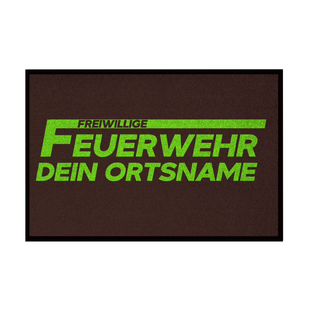 Fußmatte - Freiwillige Feuerwehr Grün [Personalisierbar]