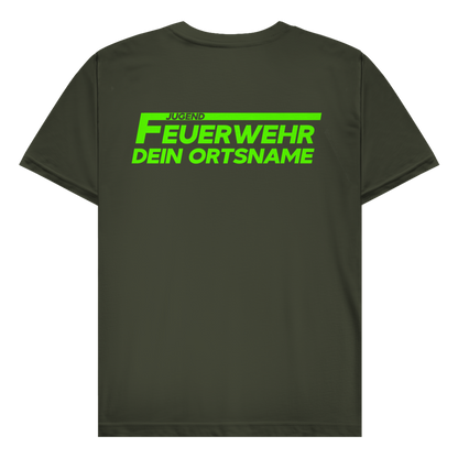 Herren T-Shirt - Jugendfeuerwehr Grün [Personalisierbar]