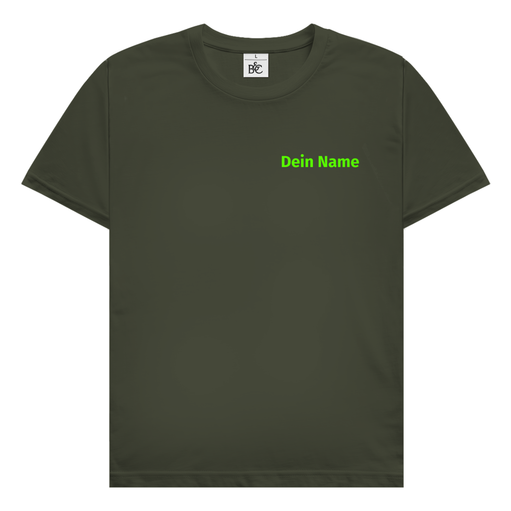 Herren T-Shirt - Jugendfeuerwehr Grün [Personalisierbar]