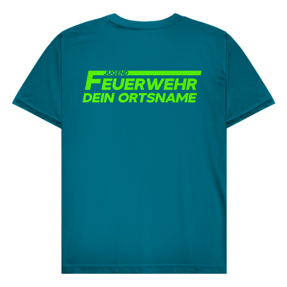 Herren T-Shirt - Jugendfeuerwehr Grün [Personalisierbar]