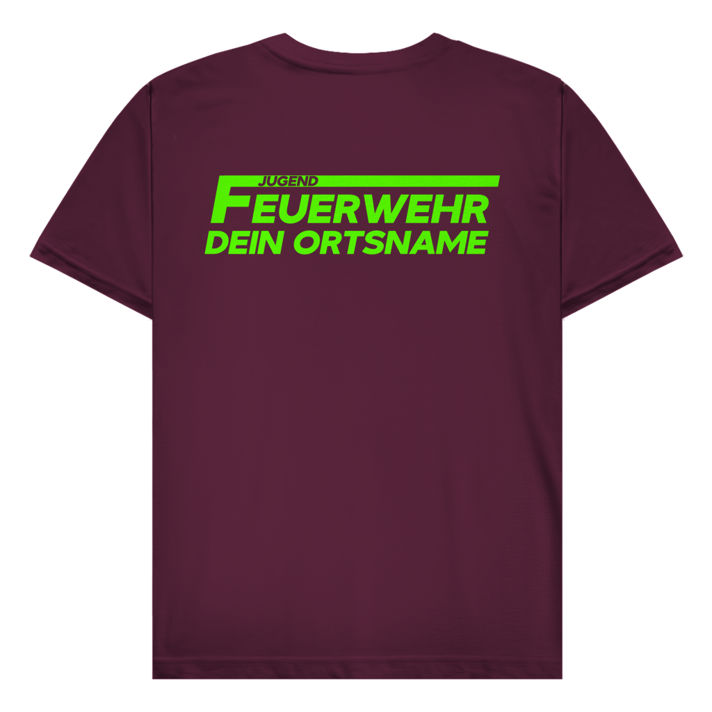 Herren T-Shirt - Jugendfeuerwehr Grün [Personalisierbar]