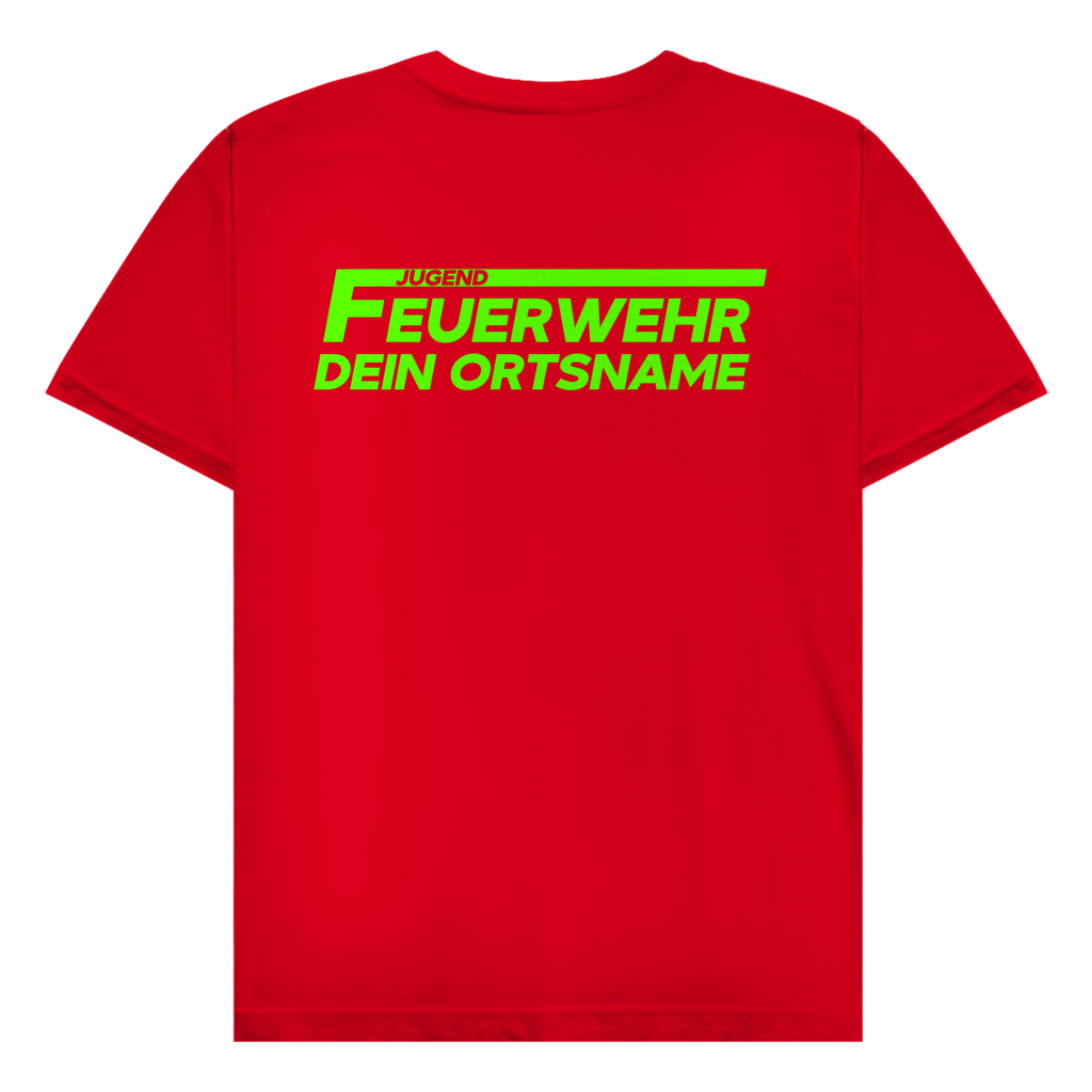 Herren T-Shirt - Jugendfeuerwehr Grün [Personalisierbar]