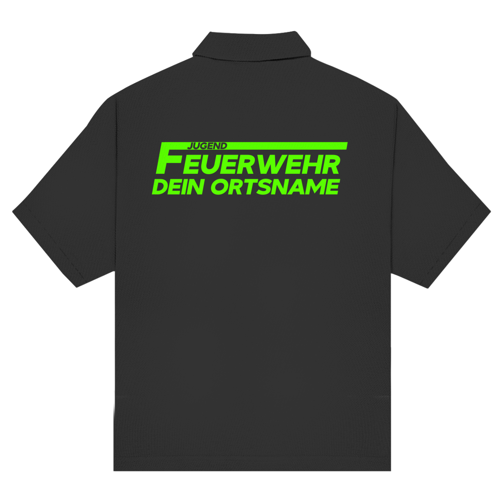 Unisex Poloshirt - Jugendfeuerwehr Grün [Personalisierbar]