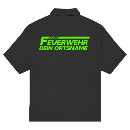 Unisex Poloshirt - Jugendfeuerwehr Grün [Personalisierbar]