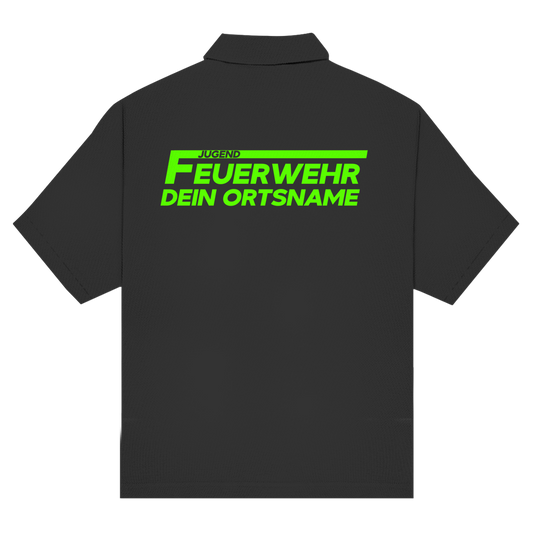 Unisex Poloshirt - Jugendfeuerwehr Grün [Personalisierbar]