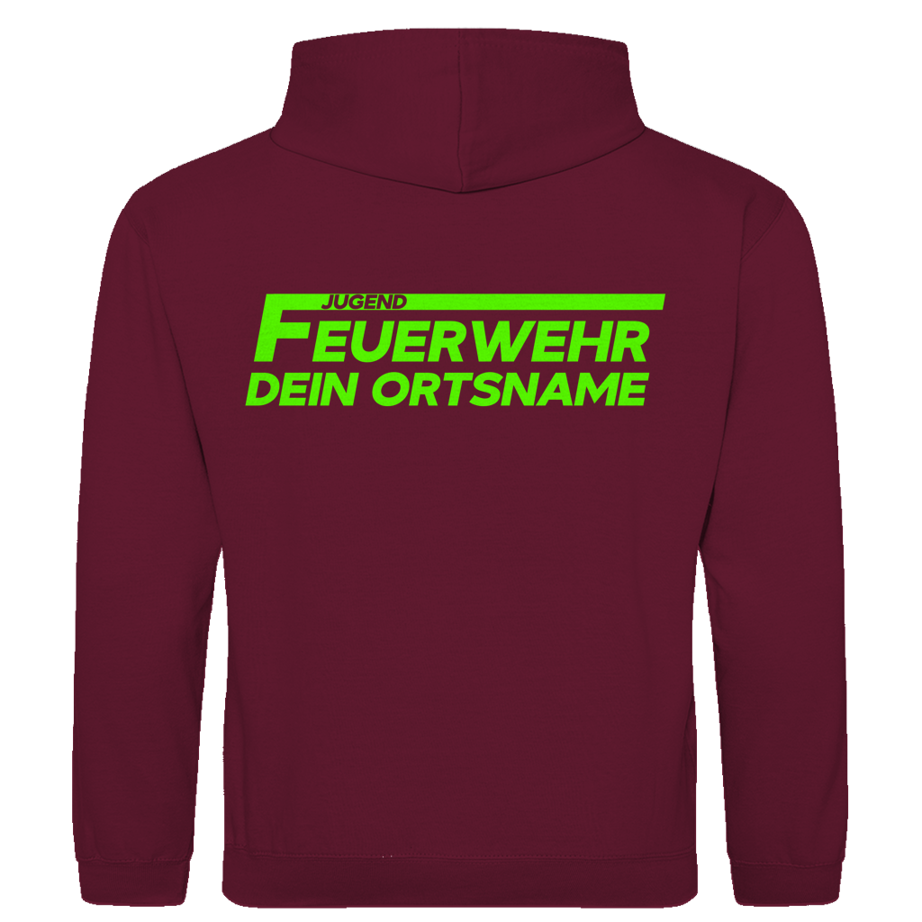 Herren Hoodie - Jugendfeuerwehr Grün [Personalisierbar]