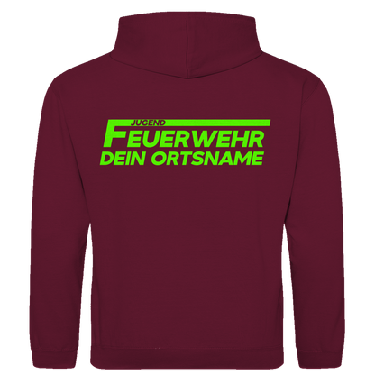 Herren Hoodie - Jugendfeuerwehr Grün [Personalisierbar]