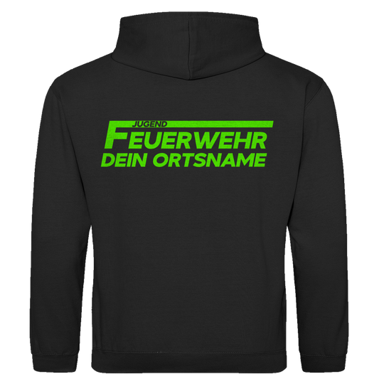 Herren Hoodie - Jugendfeuerwehr Grün [Personalisierbar]