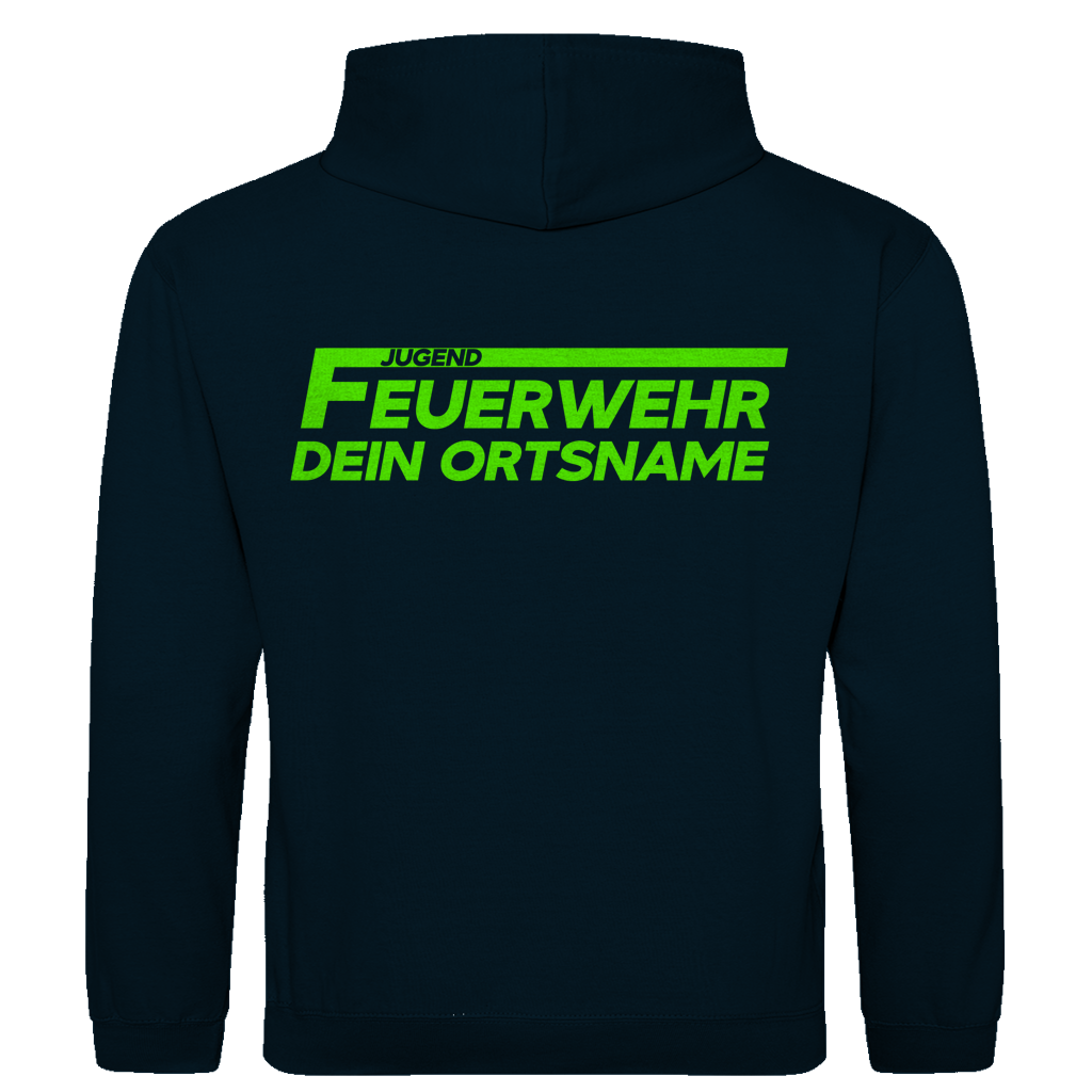 Herren Hoodie - Jugendfeuerwehr Grün [Personalisierbar]