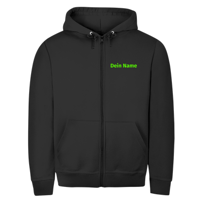 Unisex Zipper Hoodie - Jugendfeuerwehr Grün [Personalisierbar]