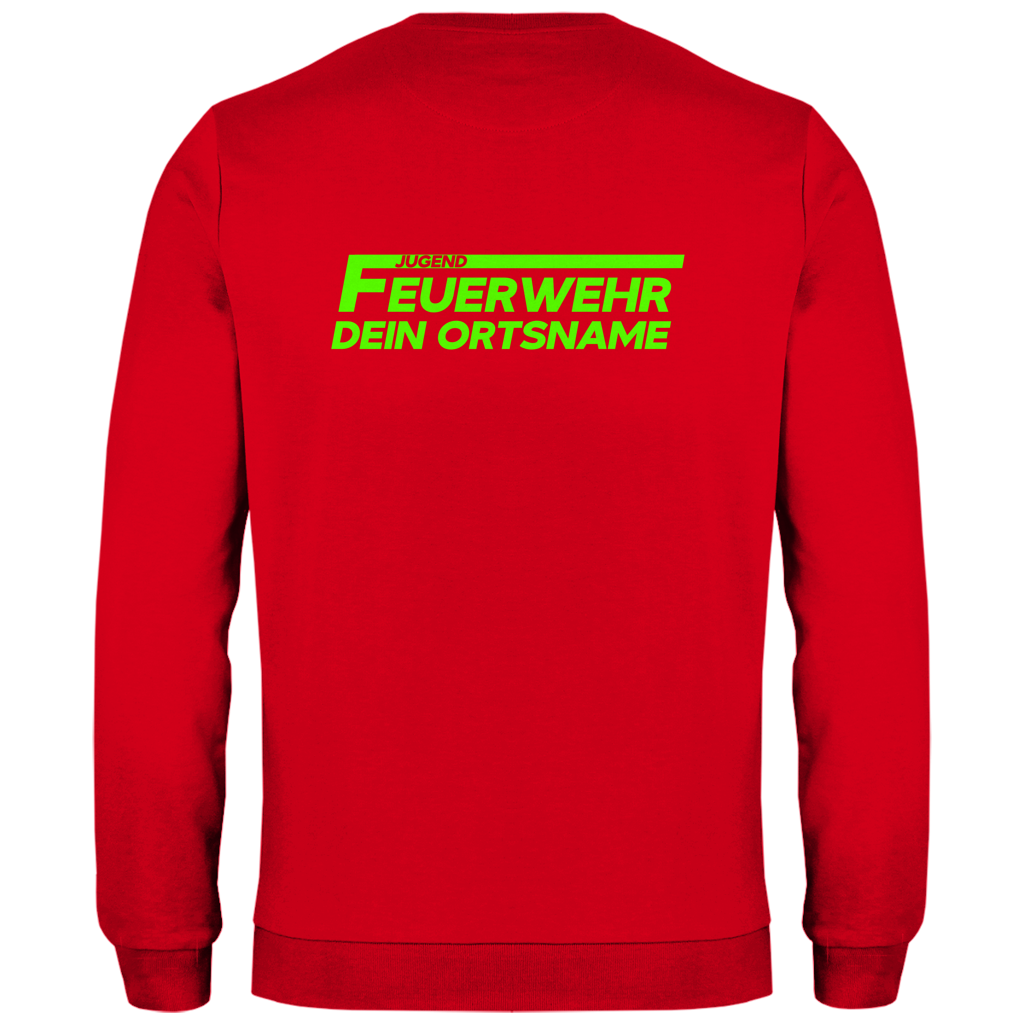 Herren Sweatshirt - Jugendfeuerwehr Grün [Personalisierbar]