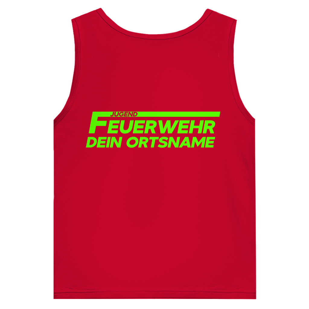 Herren Tank Top - Jugendfeuerwehr Grün [Personalisierbar]