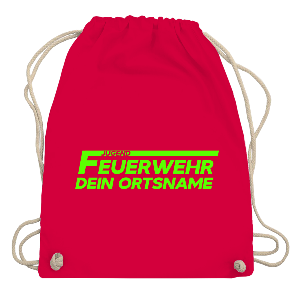 Turnbeutel - Jugendfeuerwehr Grün [Personalisierbar]