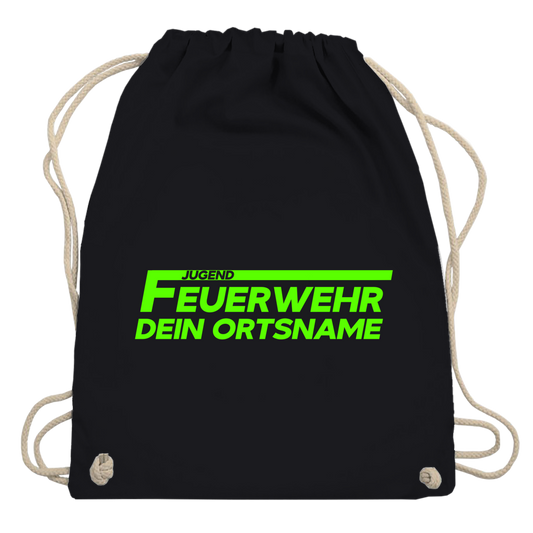 Turnbeutel - Jugendfeuerwehr Grün [Personalisierbar]