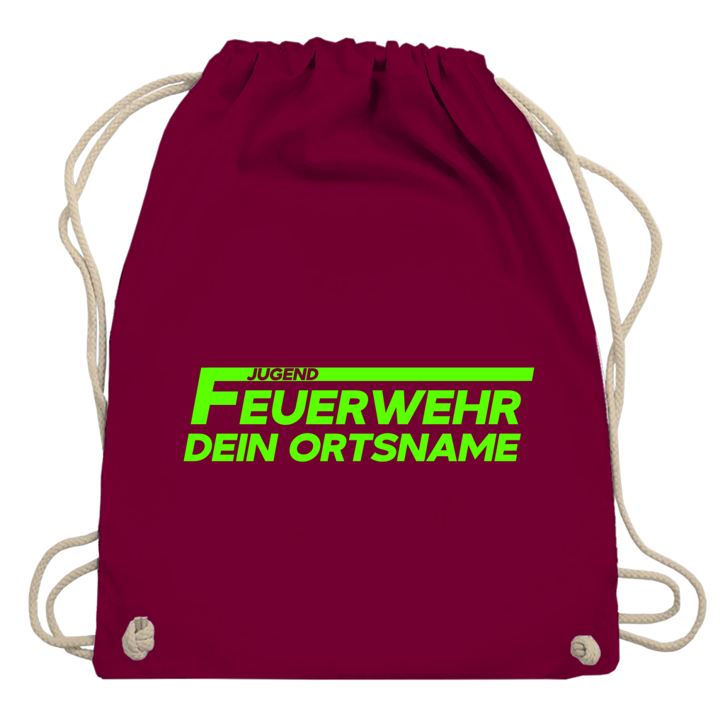 Turnbeutel - Jugendfeuerwehr Grün [Personalisierbar]