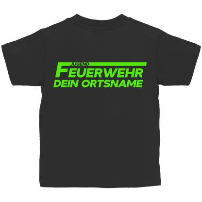 Kinder T-Shirt - Jugendfeuerwehr Grün [Personalisierbar]
