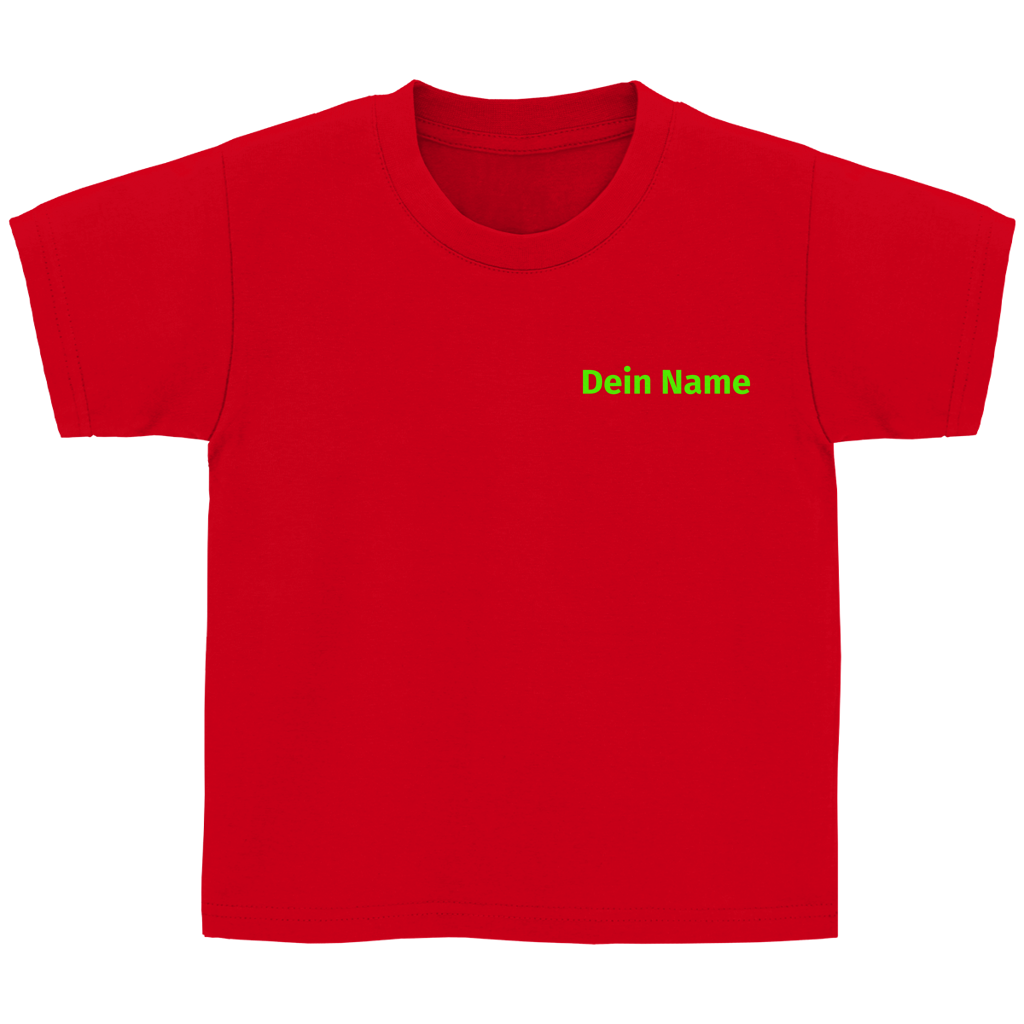 Kinder T-Shirt - Jugendfeuerwehr Grün [Personalisierbar]